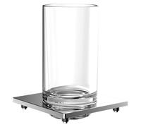 Porte-verre de liaison emco pour garde-corps, verre cristal clair, chromé, 182000102