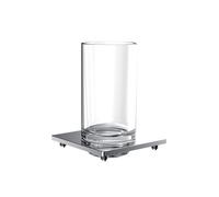 Porte-verre de liaison emco pour garde-corps, verre cristal clair, chromé, 182000102