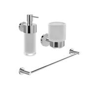 Porte-verre + Distributeur de savon + Barre porte-serviettes VILLEROY & BOCH Elements Tender