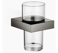 Porte-verre Dornbracht avec verre en cristal, modèle mural, 83400780-19