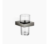 Porte-verre Dornbracht avec verre en cristal, modèle mural, 83400780-19, Couleur: Chrome foncé