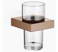 Porte-verre Dornbracht avec verre en cristal, modèle mural, 83400780-42