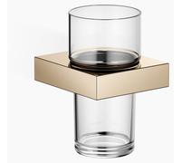 Porte-verre Dornbracht avec verre en cristal, modèle mural, 83400780-47