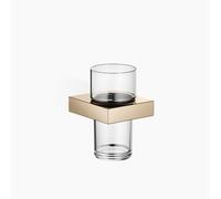 Porte-verre Dornbracht avec verre en cristal, modèle mural, 83400780-47, Couleur: Champagne
