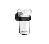 Porte-verre emco round C, avec coupelle en plastique, 432013301, Couleur: Noir