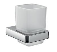 Porte-verre tendance emco, verre cristal satiné, chromé, 022000100