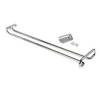Porte-verres à pied suspendu EMUCA longueur 410 mm en acier chromé - 8930111 Chromé G