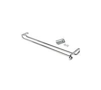 Porte-verres à pied suspendu longueur 410 mm en acier chromé - 8930111