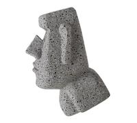 Porte-verres Décoratif Statue Moai en Résine pour Lunettes de Soleil | Décoration de Bureau Moderne, Rangement pour Lunettes et Solaires, Forme Moaï, Usage Maison ou Bureau