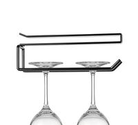 Porte-Verres Sous Placard Sans Perçage Économiseur D'Espace En Métal Sous | Organisateur Suspendu pour Verres à Vin Pour Cave Cuisine Étagère Exposition Salle À