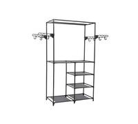 Porte-vêtements Acier et tissu non-tissé 87 x 44 x 158 cm Noir