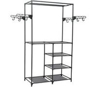 Porte-vêtements Acier et tissu non-tissé 87 x 44 x 158 cm Noir