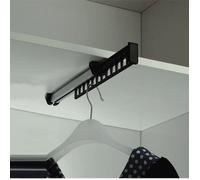 Porte-vêtements Armoire Garde-Robe Extractible Coulissant pour Cintre Support Portemanteau for pour 12 Cintres Longueur 315 mm Lot