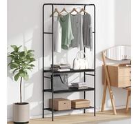 Porte-vêtements avec étagère avec stockage Bois d'ingénierie moderne vidaXL vida