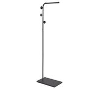 Beliani Porte-Vêtements Moderne Rangement sur Rail en Acier Noir Cozad