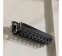 Porte-vêtements pliable en métal à montage mural, cintre rotatif gain de place pour chaussettes, sous-vêtements, balcon, salle de bain 5 pinces à linge colorées,Cintre à 8 trous,Ensemble de 6 pièces (