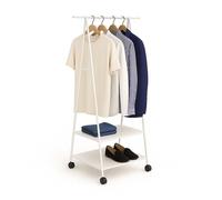 Relaxdays Porte-vêtements avec 2 étagères