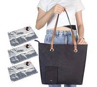 Porte-vin isolé - Tote de plage noir, tissu Oxford résistant à la
