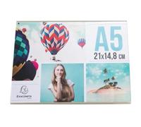 Porte-visuel incliné horizontal A5 - Cristal