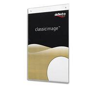 Porte-visuel mural format A4 vertical - Dimensions L32,3 x H21,3 x P1,8 cm transparent G