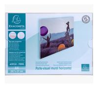 Porte-visuel mural horizontal A4 - Cristal