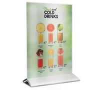 Porte-visuel POSTER FRAMES, A6, socle métal