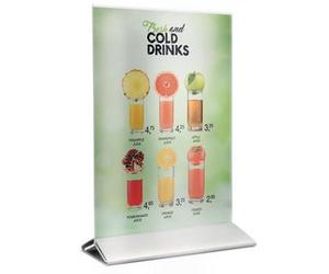 Porte-visuel POSTER FRAMES, A6, socle métal