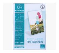 Exacompta Porte-visuel A4 incliné vertical Cristal