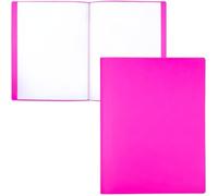 Porte Vue A4 avec 60 Pochettes Transparentes, Porte Documents en 100% Recyclable, Protege Document Rose A4