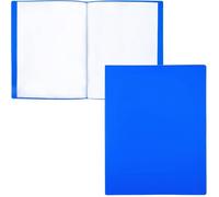 Porte Vue A5 avec 20 Pochettes Transparentes, Porte Documents en 100% Recyclable, Protege Document Bleu A5