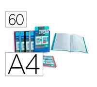 Porte vues essentiel recycle personnalisable 60 vues polypropylene a4 coloris assortis