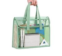 Portefeuille transparent pour documents imperméable grande capacité | Pochette transparente pour documents pour étudiants et enseignants, matériel pour devoirs et préparation des textes scolaires