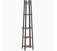 Portemanteau 34,8/34,8/179 cm marron aus bois style industriel