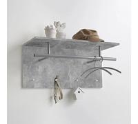 Portemanteau 72x29,3x34,5 cm gris béton