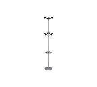 Unilux 100340648 Advantage Portemanteau Acier/Polypropylène Gris Métal/Noir 180 cm