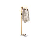 VEVOR Portemanteau sur Pied Portant à Vêtements avec Base en Quartz, 3 Crochets Ronds, Porte Manteau en Métal, pour Entrée, Chambre, Salon, pour Suspendre Manteaux, Chapeaux, Vestes, Écharpes, Sacs