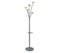 Portemanteau Festival - corps gris /patères bois