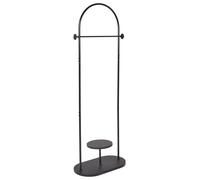 Portemanteau Industriel Moderne en Métal avec Etagère Noir Hardin