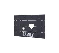 Mendler Vestiaire portemanteau mural - Gris foncé