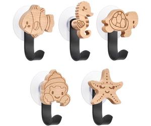Portemanteaux en bois en forme de zèbre pour enfants, crochets muraux autocollants en forme d'animaux, portemanteaux en bois, crochets à vêtements, supports muraux, crochets de porte, boutons de meubl