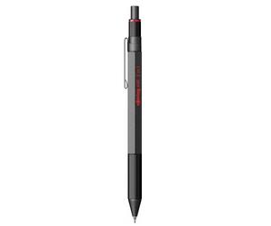 Portemine rotring 600 mecanisme 3 en 1 mine 0,5 mm et stylo-bille grip coloris noir