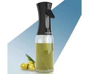 PORTENTUM Pulvérisateur d'huile Premium pour cuisine et friteuse d'air 300 ml Spray Cuisine Anti-goutte, Huile en verre avec distributeur, Accessoires Friteuse sans huile