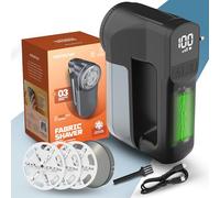 PORTENTUM Rasoir Anti Bouloche Électrique - Lumière LED, Écran LED, 3 Vitesses 9.000 RPM, Lame 6 Couches, Grand Réservoir, Anti Peluche Vetement USB C Rechargeable, 15W pour Vêtements et Maison