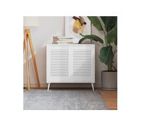 Portes à persiennes 2 pcs Bois de pin massif Blanc 61,5x39,4 cm