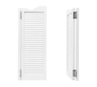 Portes battantes de café, porte battante de saloon, porte à deux vantaux en bois Porte battante intérieure Portes à deux vantaux pour cloison de bar, terrasse, entrée de jardin (Blanc, 107x81cm)