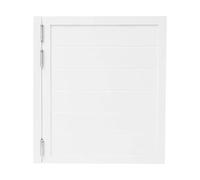Portes battantes, portes de café, portes Séparation intérieures en bois massif, portes de grange à fermeture automatique, Style Western Demi Porte Simple pour porche(White,33.1"x35.4"(84x90cm))