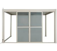 Portes coulissantes EVORA Argile Pour Côté 4 m - 3,7 x 2,3 Aluminium traité époxy Hespéride
