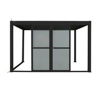 Portes Coulissantes Pour Pergola Evora Long 4 M Polycarbonate Graphite - Hespéride Multicolore