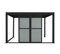 Portes Coulissantes Pour Pergola Evora Long 4 M Polycarbonate Graphite - Hespéride Multicolore