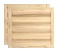 Portes d armoire à persiennes 2 pcs 39,5x49,4 cm pin massif
